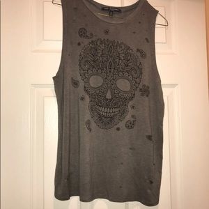 Skull tank top